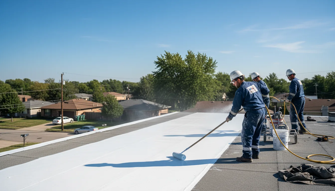 Commercial roof coating in Des Arc, AR near me